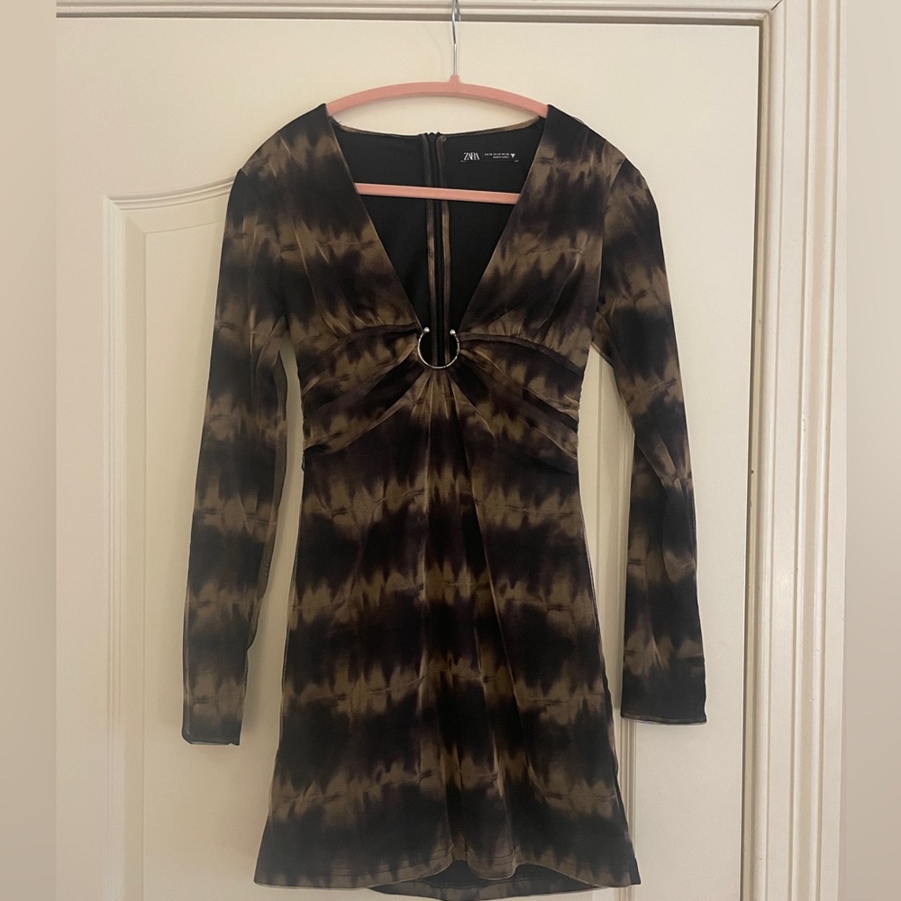 NWOT Zara Tie Dye Tulle Dress- Size XS